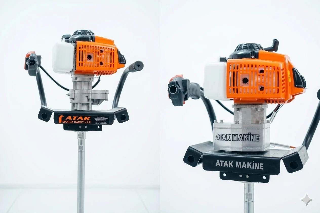 Atak Truva 5,5 HP Benzinli Karot ve El Sondaj Makinesi – 5 m Full Set - Görsel 2